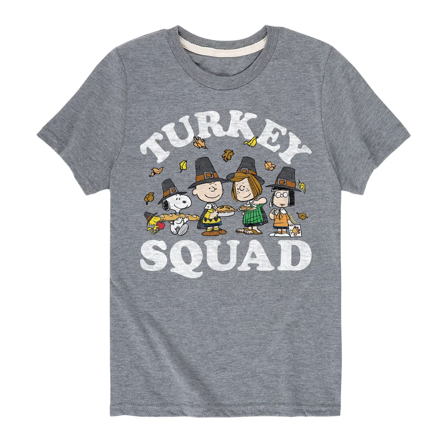 

Футболка с рисунком Peanuts Turkey Squad для мальчиков 8–20 лет Licensed Character, серый