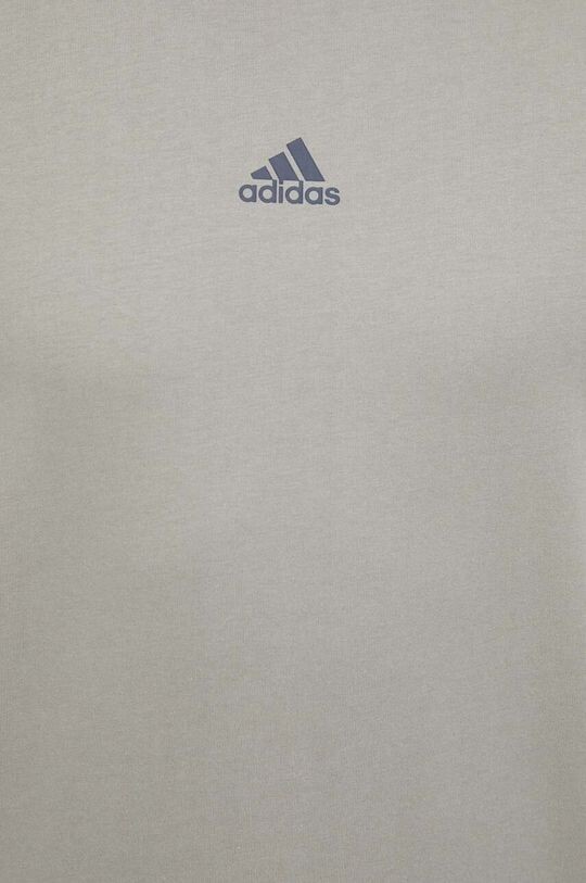 Хлопковая футболка adidas, зеленый — фото 4