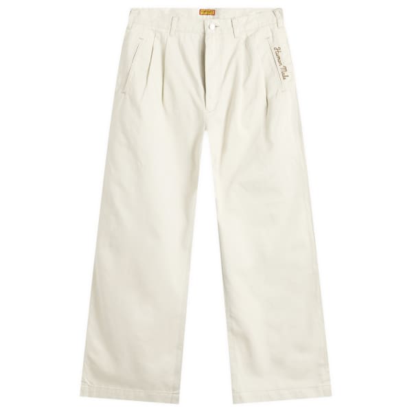 

Широкие брюки-чиносы с двойной складкой Human Made, белый