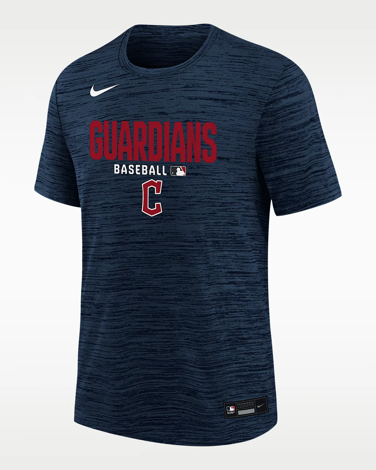 Детская футболка Nike Dri-FIT MLB Cleveland Guardians Authentic Collection Velocity, College Navy