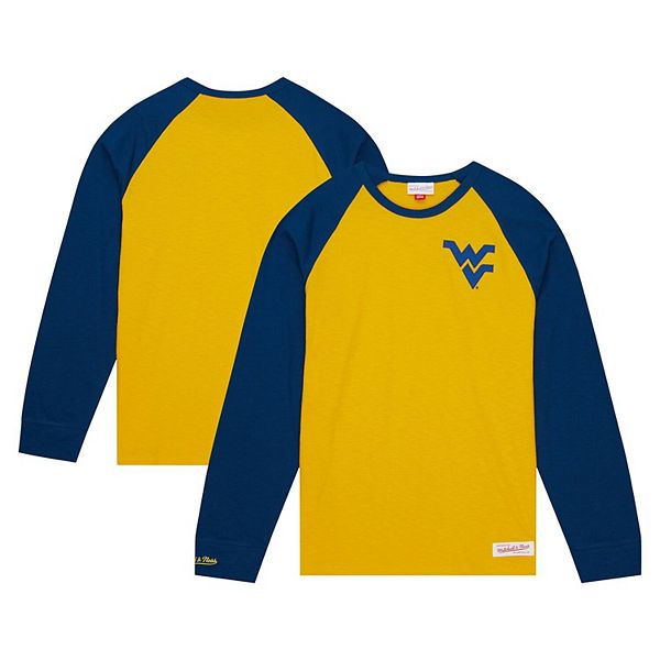

Мужская футболка West Virginia Mountaineers с длинным рукавом Mitchell & Ness