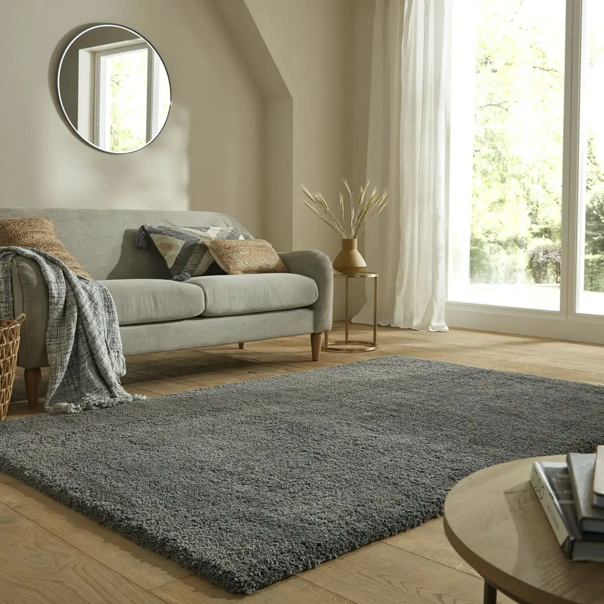 

FLAIR RUGS Ковер Shaggy "Перо", прямоугольный 200х290 см, цвет Holzkohle