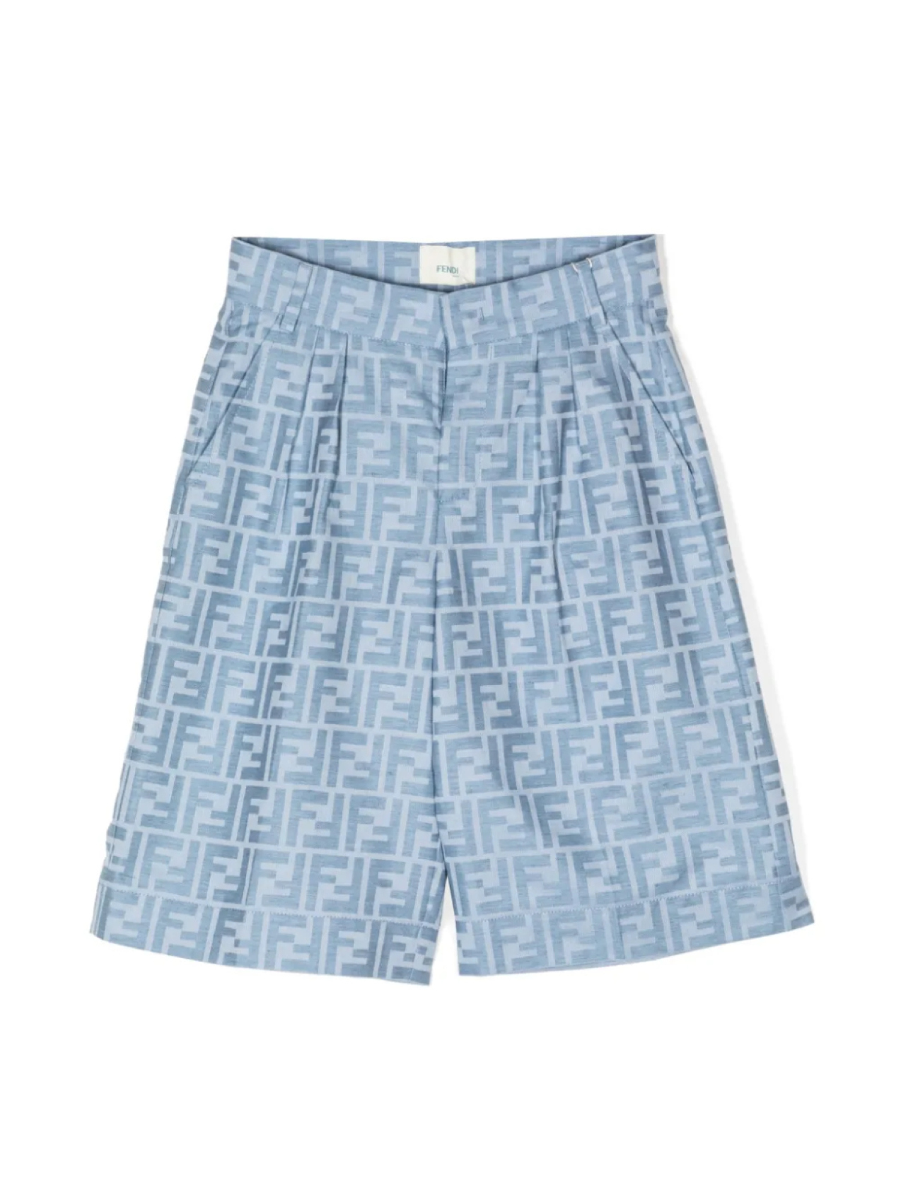 

Шорты с логотипом FF Fendi Kids, синий