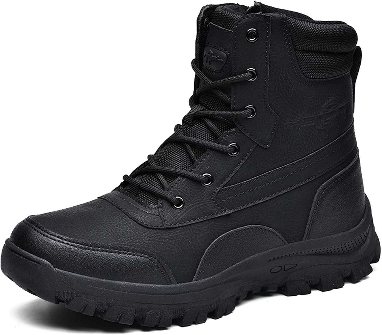 

Мужские тактические военные ботинки Eliogn Боевое снаряжение для активного отдыха Кожаные легкие пустынные ботинки, черный