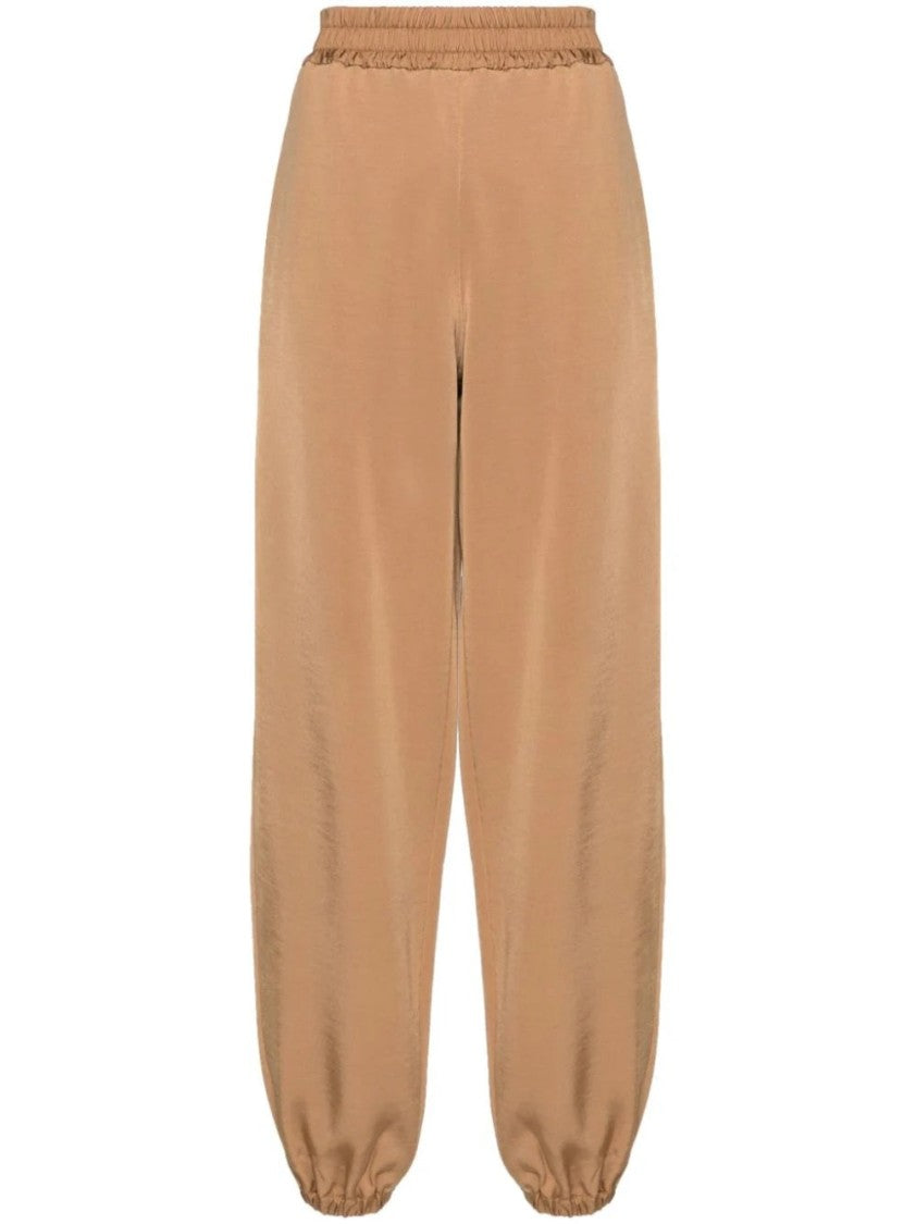 

Коричневые спортивные брюки с сужением и эластичными манжетами Jil Sander