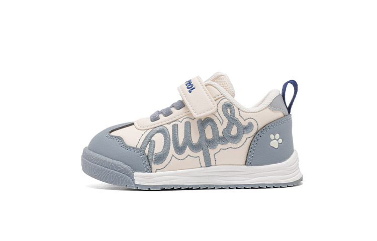 

Антискользящие износостойкие низкие детские скейтерские кроссовки Kids' PAW PATROL, бежевый/светло-голубой