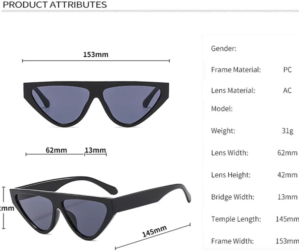 

Женские солнцезащитные очки в треугольной металлической оправе «кошачий глаз», стильные, небольшие, модные, цвета океана, с защитой от УФ-излучения UV400 HVTVTLA, C4