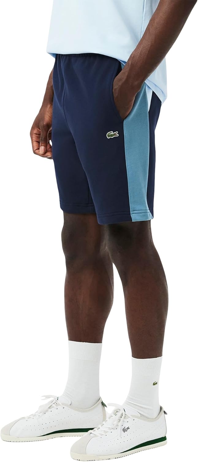 Lacoste мужские шорты Regular Fit Colorblock, Navy Blue, Dark Blue, & Light Blue — фото 2