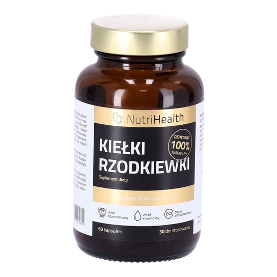 

NutriHealth, Биологически активная добавка Ростки редиса 100% натуральные, 60 капсул. Inna