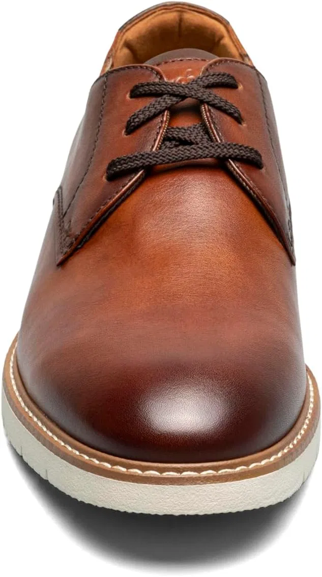 Мужские оксфорды Florsheim Viso с гладким носком, Cognac Multi — фото 2
