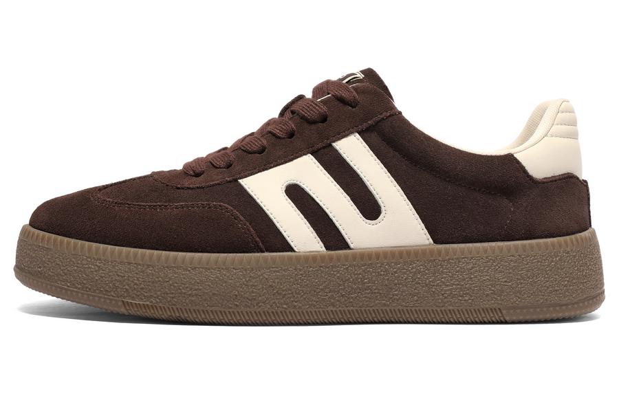

Кроссовки Low-Top Skateboard Shoes 3.5cm Men's BELLE, Coffee-Fleece-Lined