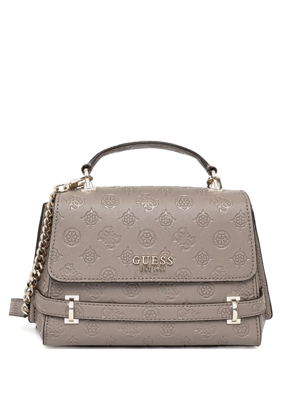 

Сумка с цепочкой и логотипом GUESS USA, коричневый