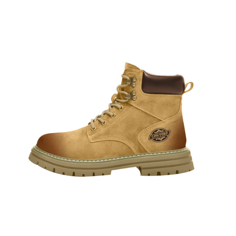 

CAN·TORP Жёлто-коричневые унисекс ботинки Martin короткие до середины икры, цвет Yellow Brown