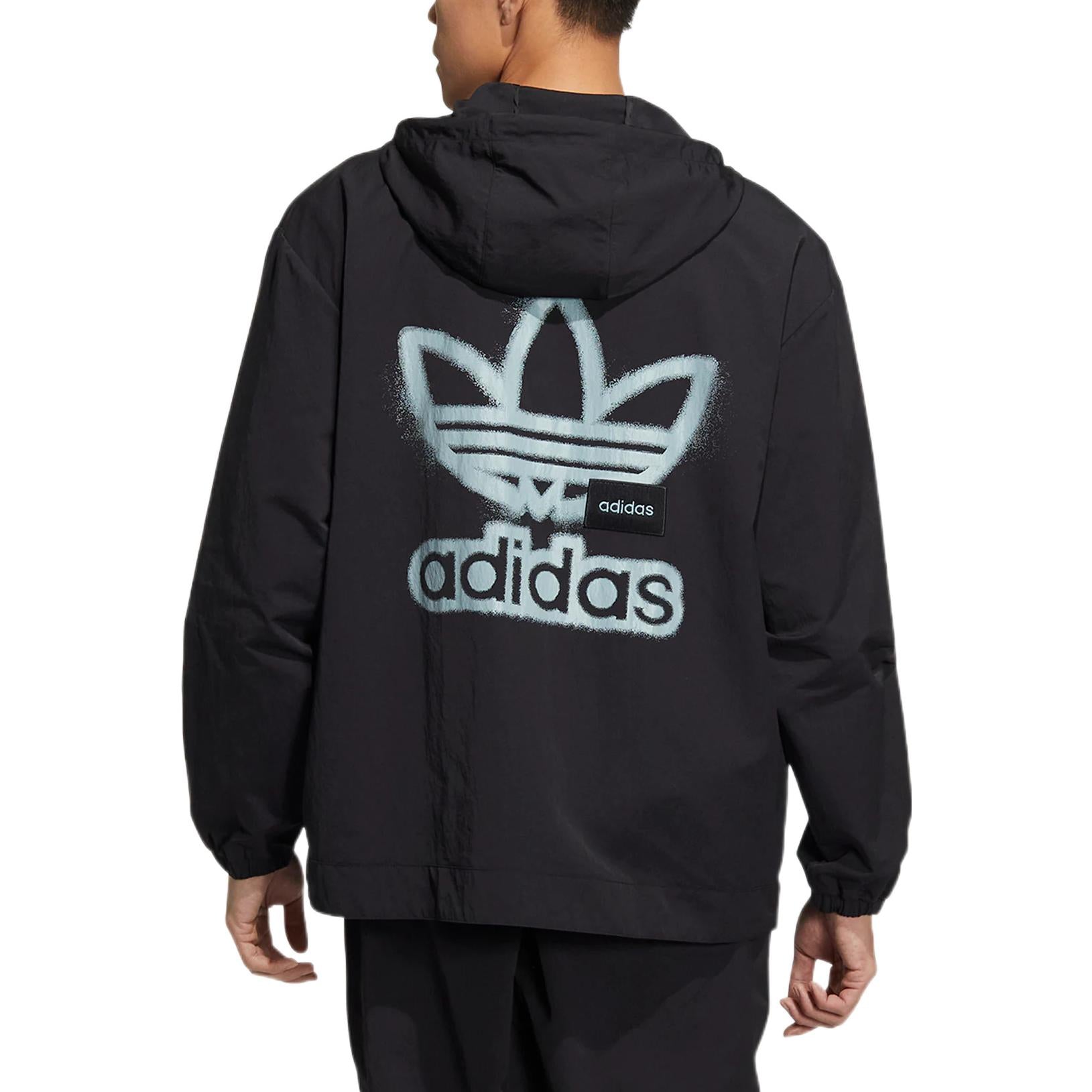 Куртка adidas originals FW22 Adicolor Wb Logo HS2018, черный — фото 3