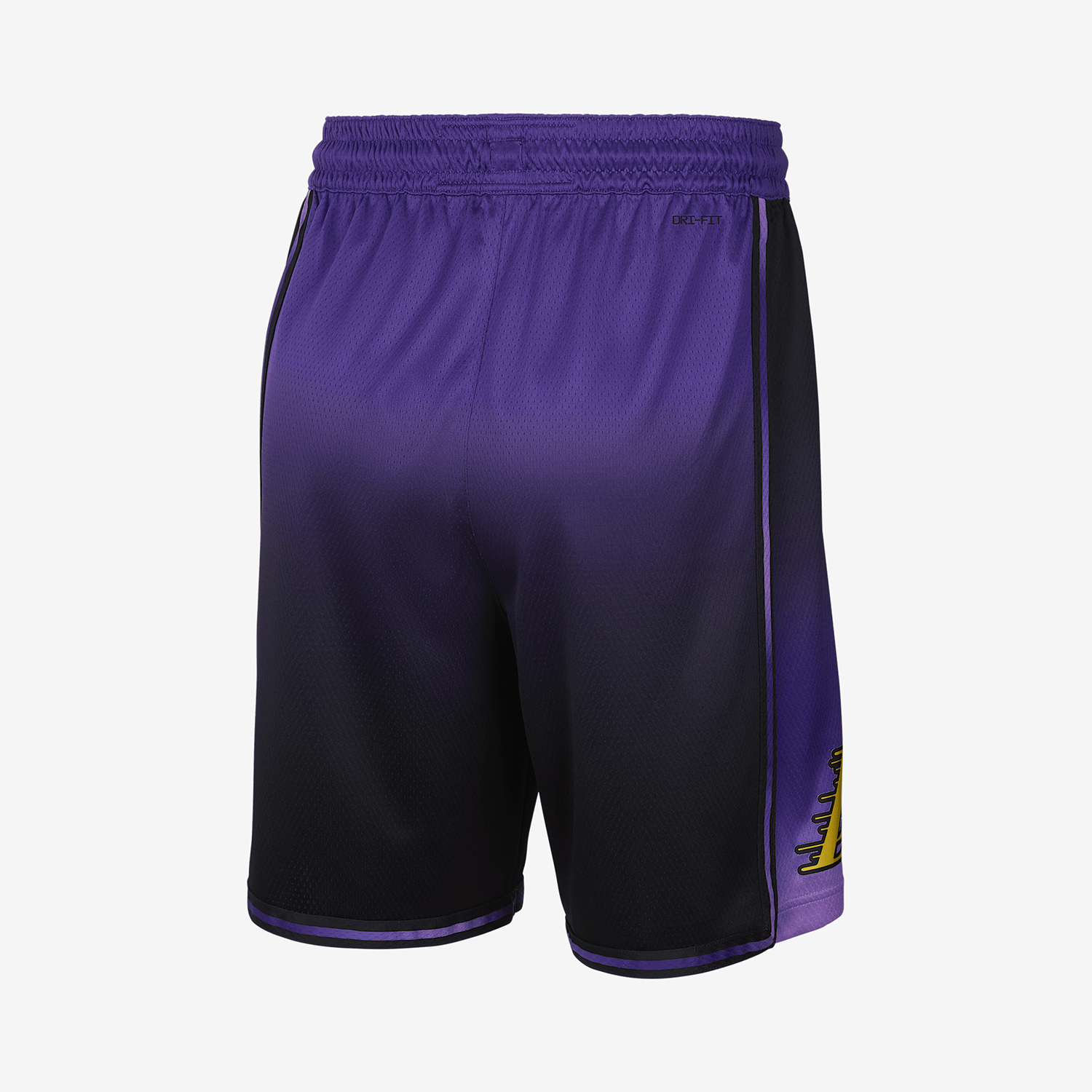 Лос-Анджелес Лейкерс 2024/25 Сити Эдишн мужские шорты Dri-FIT NBA Swingman Nike, черный — фото 4