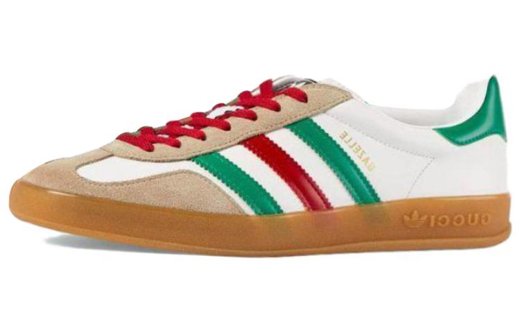 GUCCI Кроссовки Adidas X Women's Gazelle «White Green Red» Women's