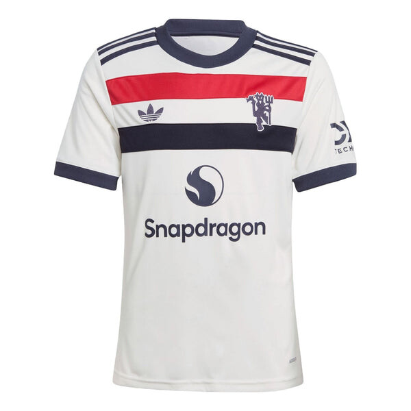 

Спортивная футболка manchester united 24/25 third jersey 'white navy red' Adidas, белый
