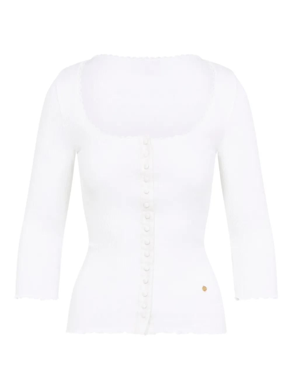 

Кардиган в рубчик на пуговицах спереди CHLOÉ, белый