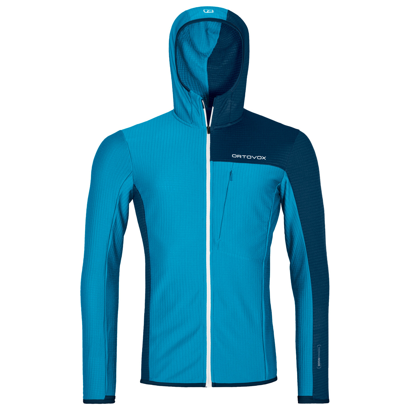

Флисовая жилетка Ortovox Fleece Light Grid Hooded, цвет Mountain Blue