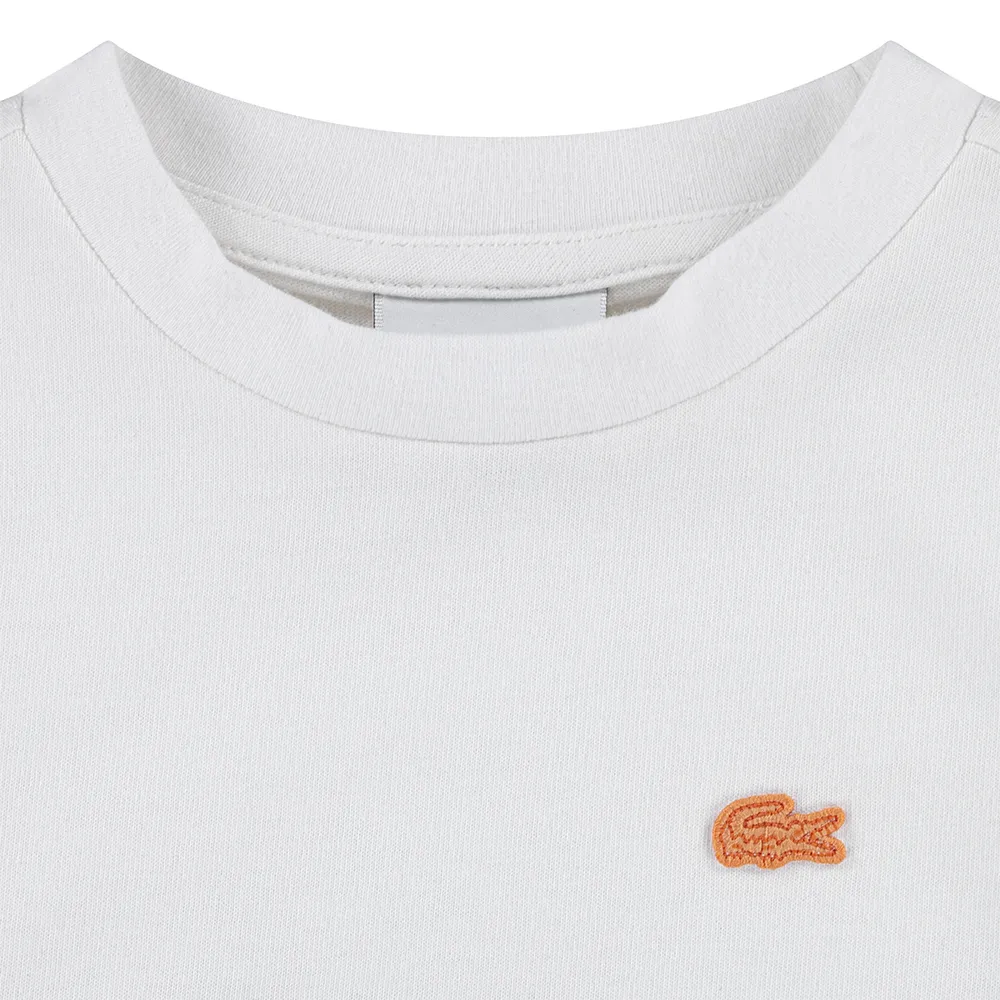 Детская футболка Lacoste 947552 с коротким рукавом Lacoste kids, белый — фото 3