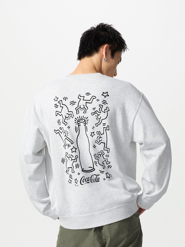 

Толстовка keith haring x coca-cola Uniqlo, серый