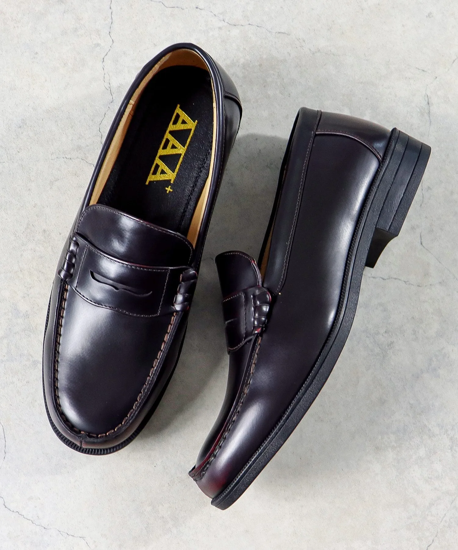 Мужские лоферы широкие 3E Coin Loafers Beef Roll AAA+ черные — фото 3
