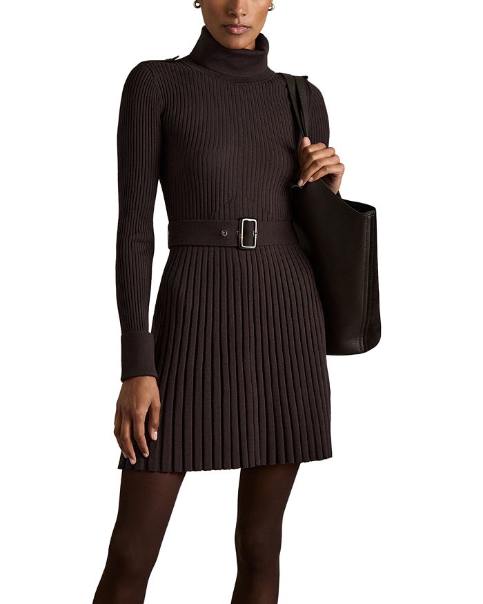 

Мини-платье Vinnie Knit REISS, коричневый