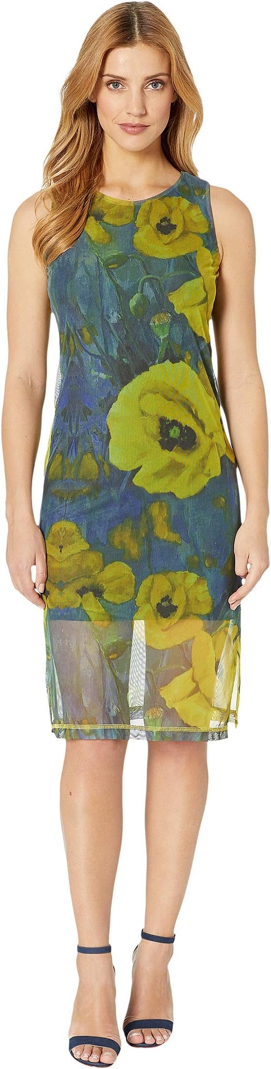 

Платье Nally & Millie Floral Print Mesh Dress, разноцветный