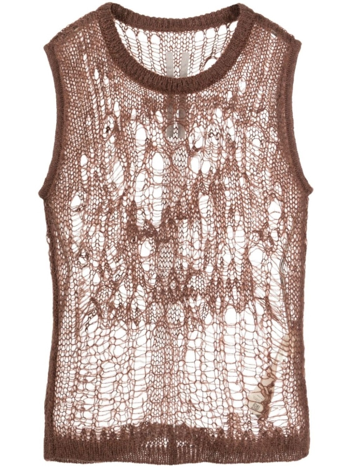 

Rick Owens топ Spider рыхлой вязки, коричневый