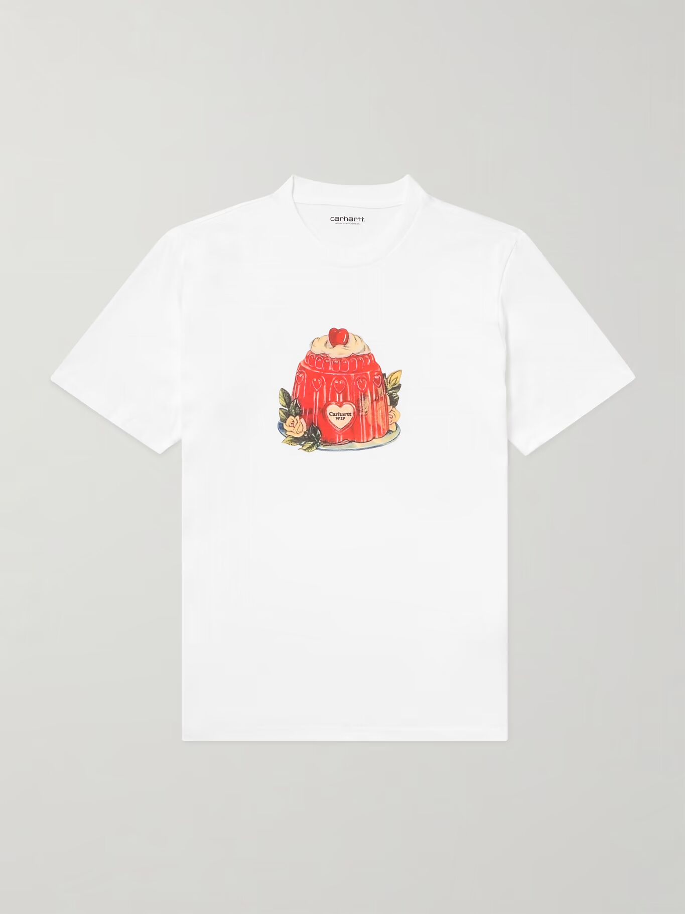 

Футболка из органического хлопкового джерси с принтом логотипа Pudding CARHARTT WIP, белый