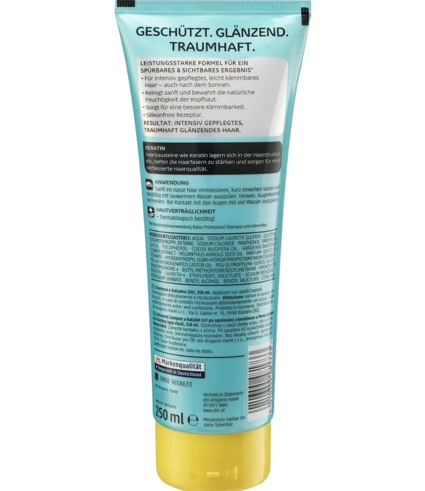 Набор Balea PROFESSIONAL After Sun из 3 предметов: шампунь + кондиционер, спрей, маска и щетка для массажа Balea Professional — фото 3
