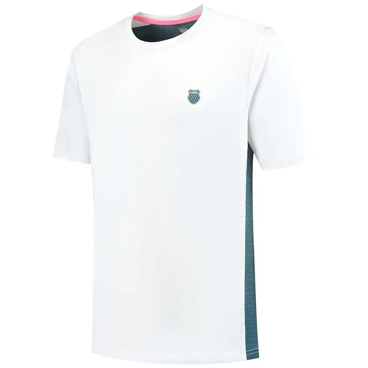 

Мужская теннисная и падел футболка HYPERCOURT MIX MELANGE CREW K·Swiss K-Swiss, белый