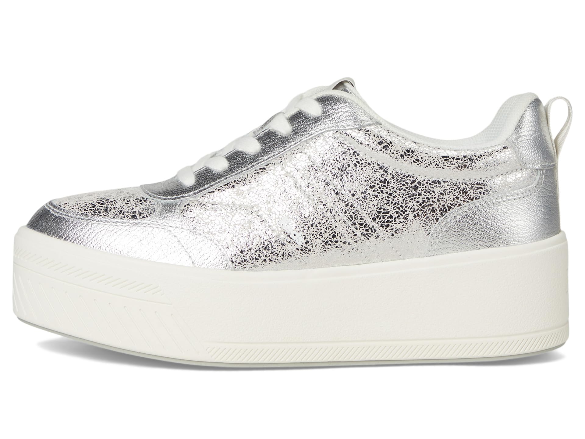Кроссовки Keds Skyler II Lace-Up, цвет Silver Distressed Metallic Leather — фото 4