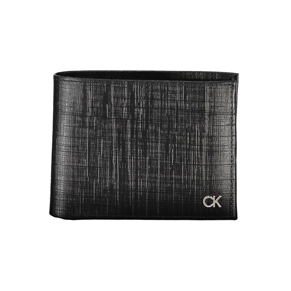

Черный кожаный кошелек Calvin Klein