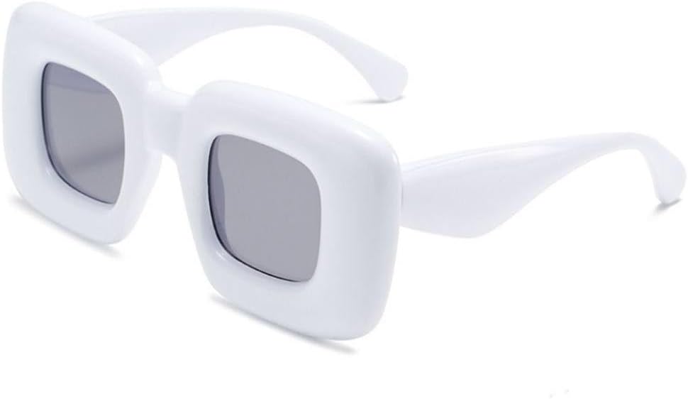 

Ретро квадратные надувные солнцезащитные очки конфетных цветов для женщин, защита от УФ-излучения UV400, модные мужские красно-желтые уникальные солнцезащитные очки MTZJH, C4