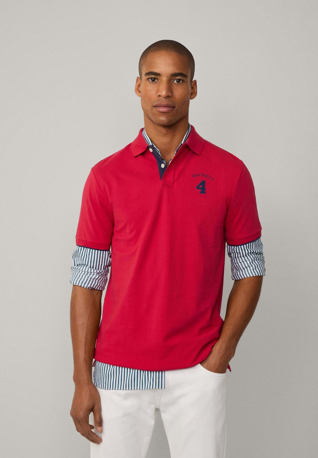 

Рубашка поло HERITAGE NUMBER Hackett London, красный