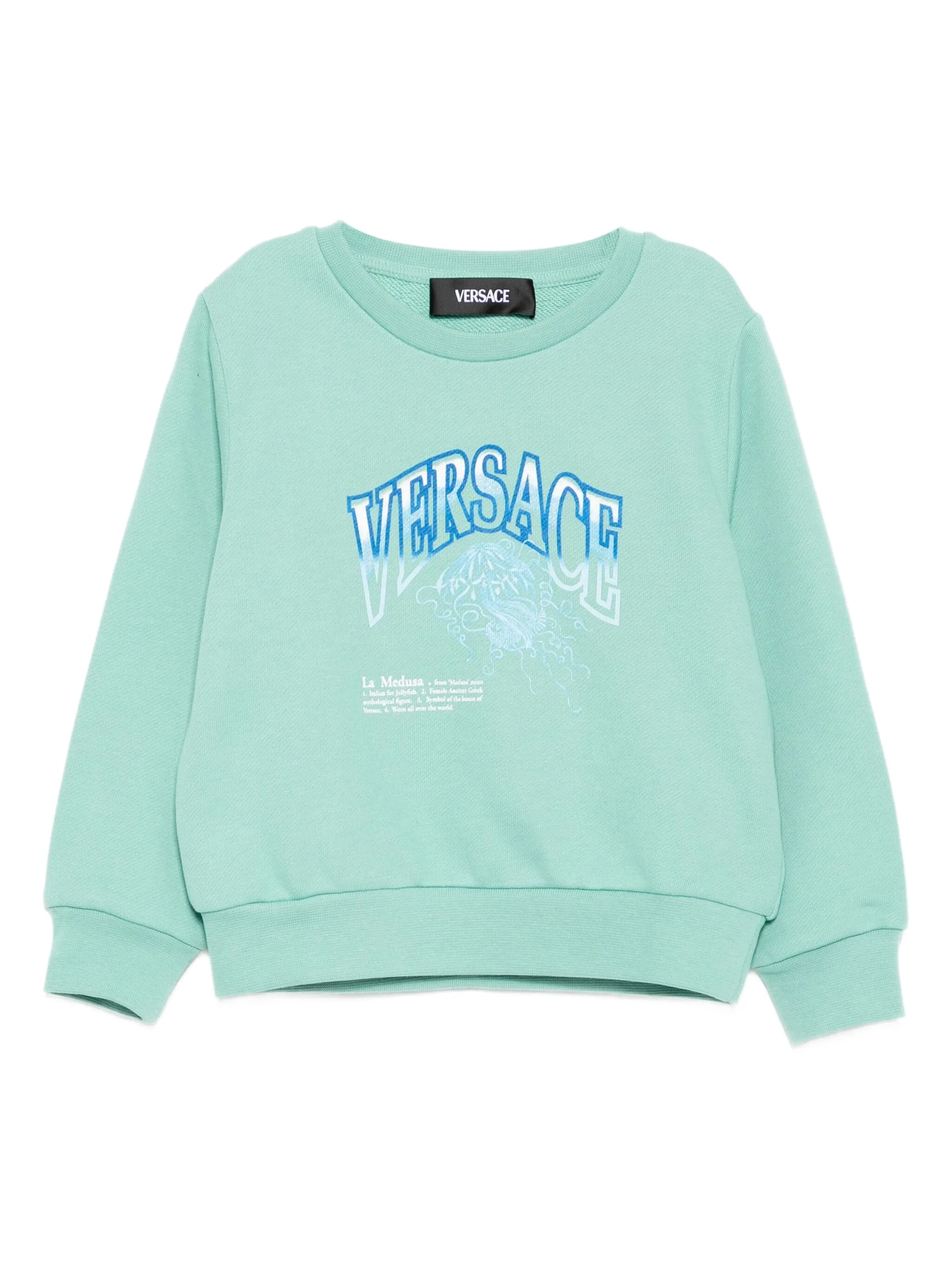 

Толстовка La Medusa Varsity Versace Kids, зеленый