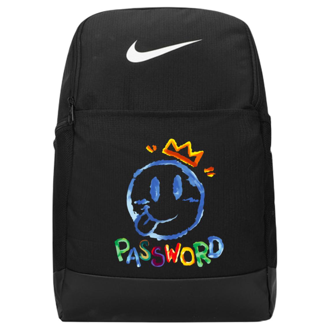 

Nike Тканевый рюкзак обычный женский черный, Smiley Face Crown
