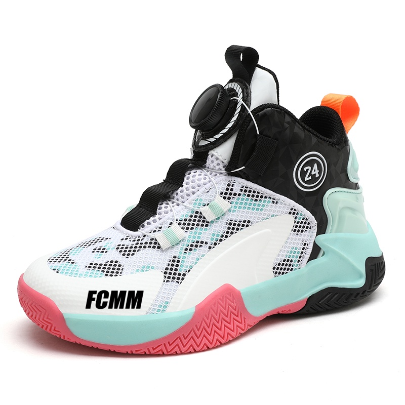 

Высокие баскетбольные кроссовки для детей FCMM, белый/черный