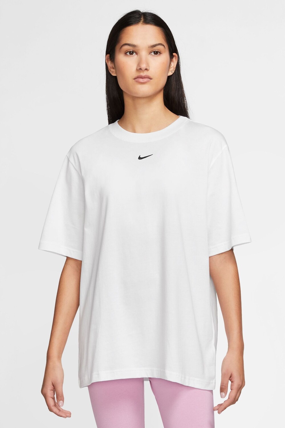 

Футболка оверсайз с небольшим логотипом Swoosh Nike, белый