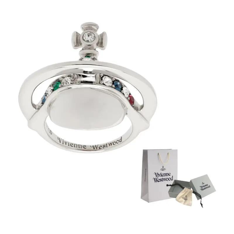 

Кольцо из стерлингового серебра 925 пробы мужское серебряное Vivienne Westwood, серебряный