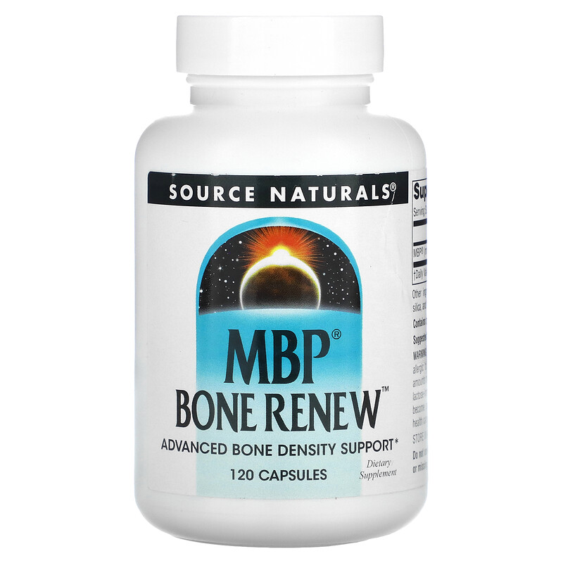 

Source Naturals, MBP, Bone Renew, 40 мг, 120 капсул