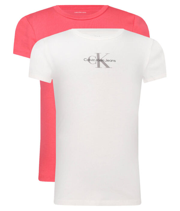 

Футболки 2 шт. Slim fit Calvin Klein Jeans, розовый