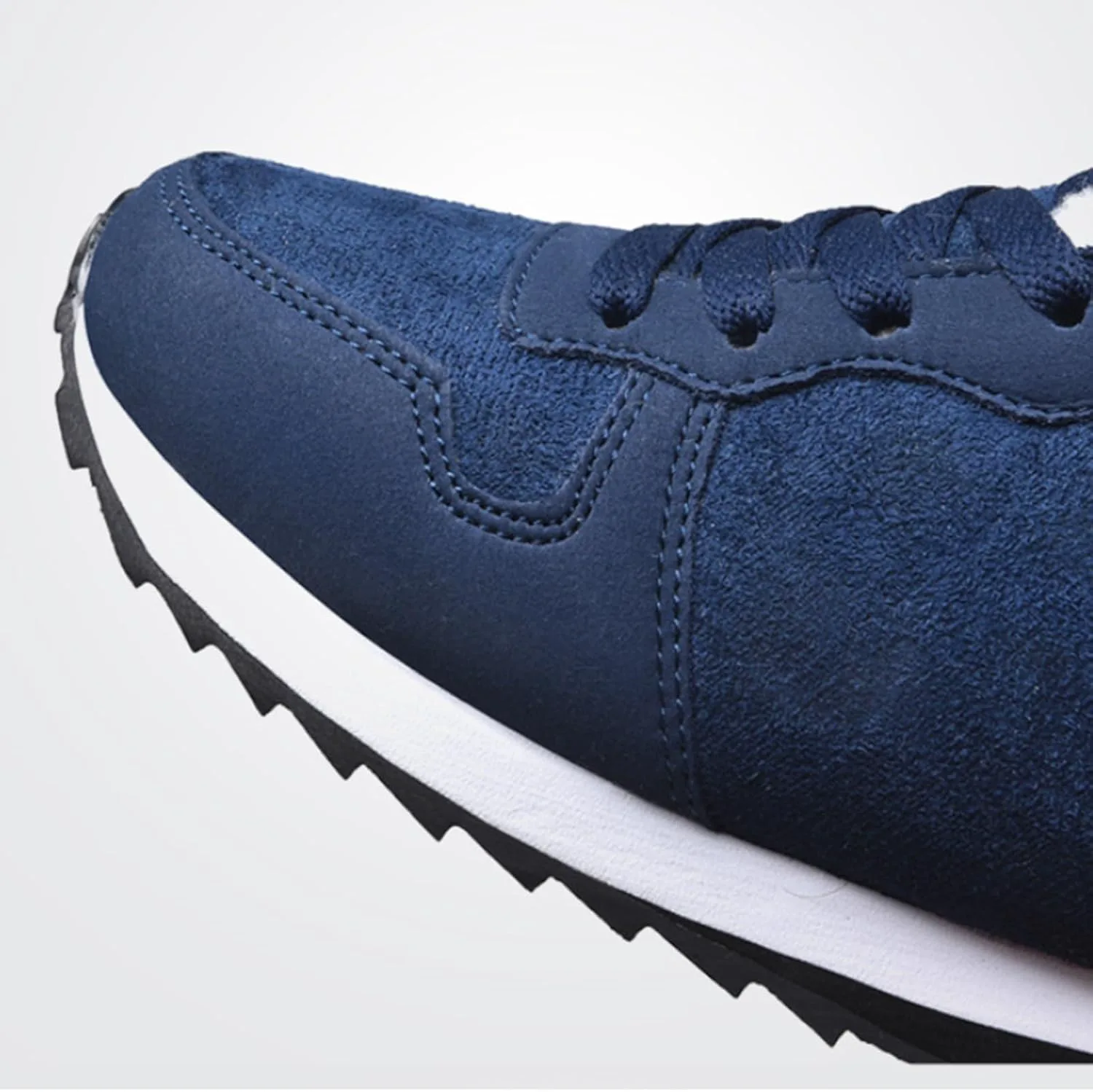 

Взрослые легкие ботинки на шнуровке с платформой для мужчин и женщин, теплые плюшевые снежные ботинки, нескользящие, большие размеры кроссовок TOSOFT, темно-синий