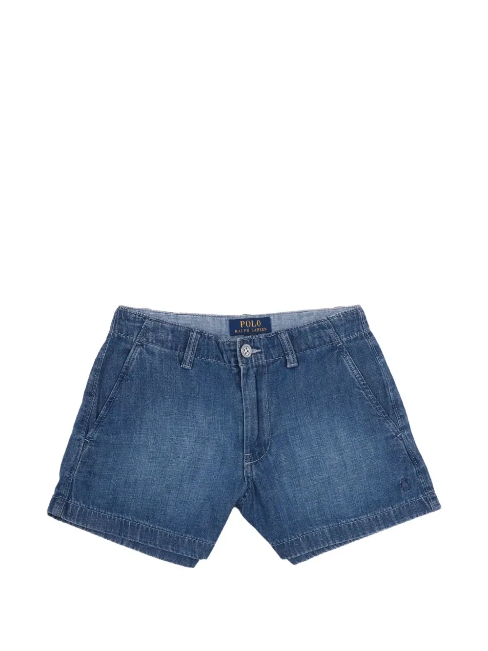 Бермуды с вышитым логотипом Polo Ralph Lauren Kids, синий