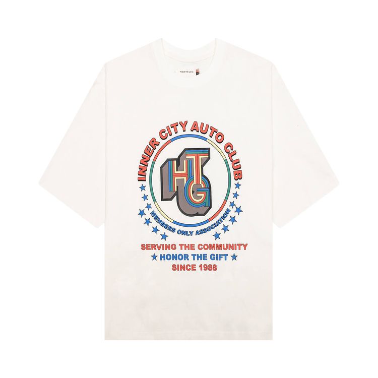 

Футболка Honor The Gift Auto Association Tee 'Bone', кремовый