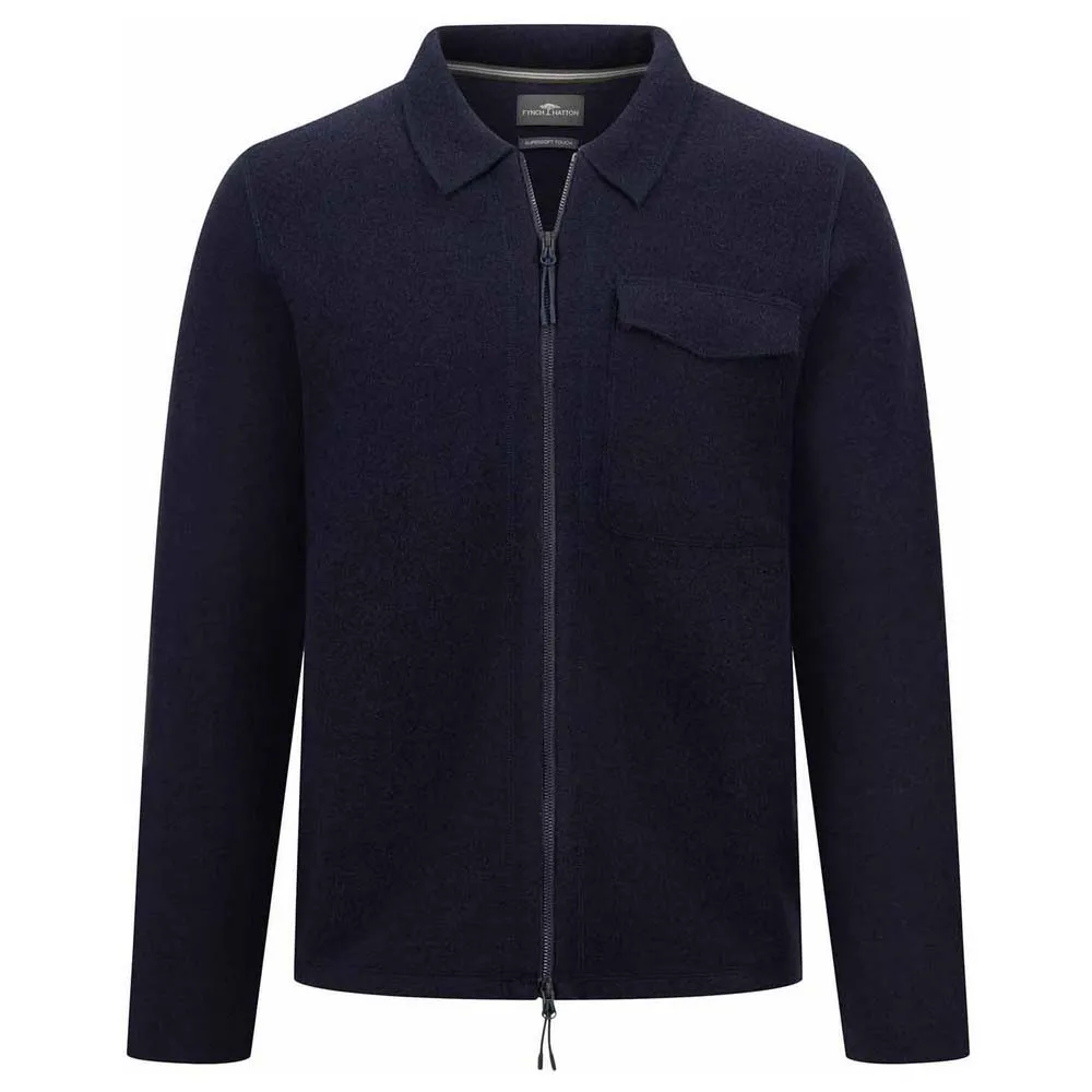 

Свитер Fynch Hatton 1409311 full zip, синий