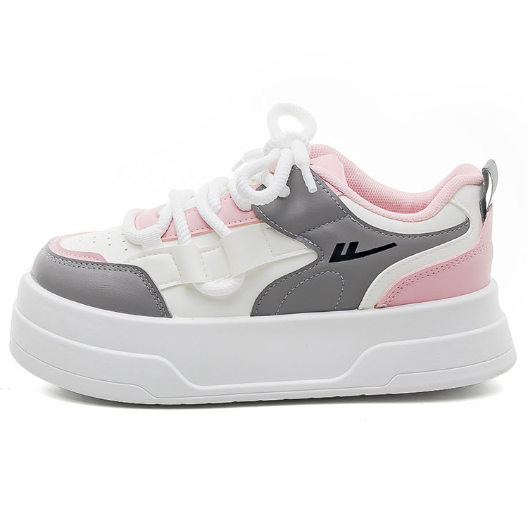 

Кроссовки WARRIOR Skateboarding Shoes Women's Low-top White-gray Light Pink, розовый