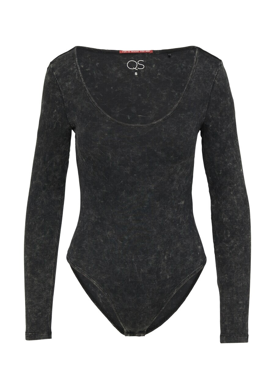 

Классический топ QS Shirt Bodysuit, черный