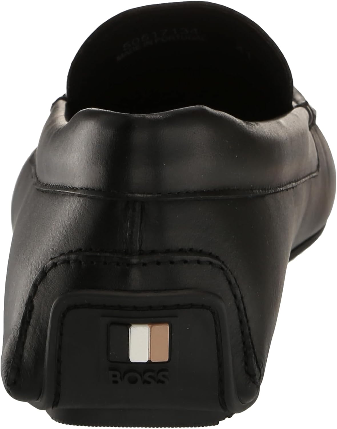 BOSS Мужские гладкие кожаные лоферы-водители, Black Pepper — фото 3